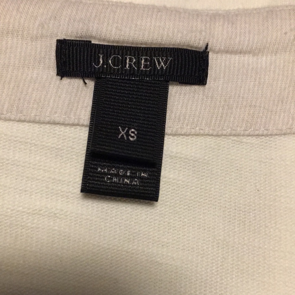 J.Crew white natural tunic dress, 3/4 sleeve - Picture 3 of 6